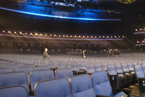 Empty theater during rehearsal Nokia Theater